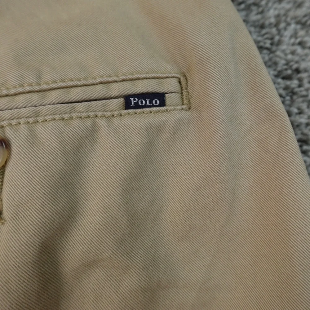 NEW Polo Ralph Lauren Shorts Mens 35 Brown Beige Tan Chino Golf Preppy Pleated